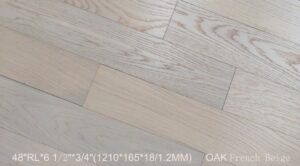Engineered Hardwood French Beige 6 1/2”x3/4”